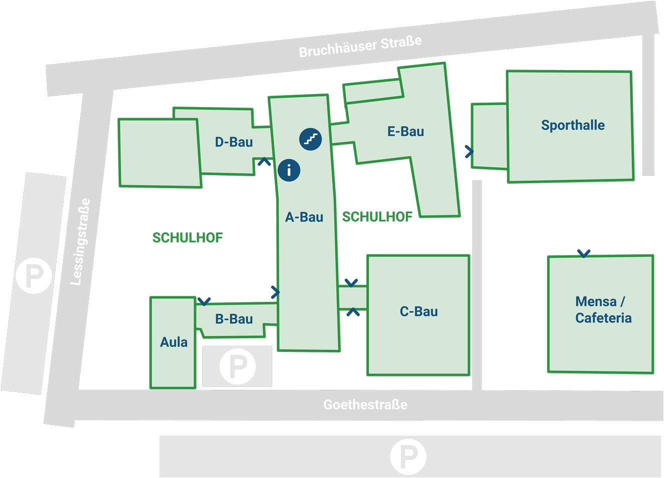 Lageplan Carl-Theodor-Schule Schwetzingen